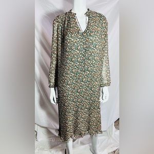 MNG floral pleated dress Sz sm- XL - OBO🎁